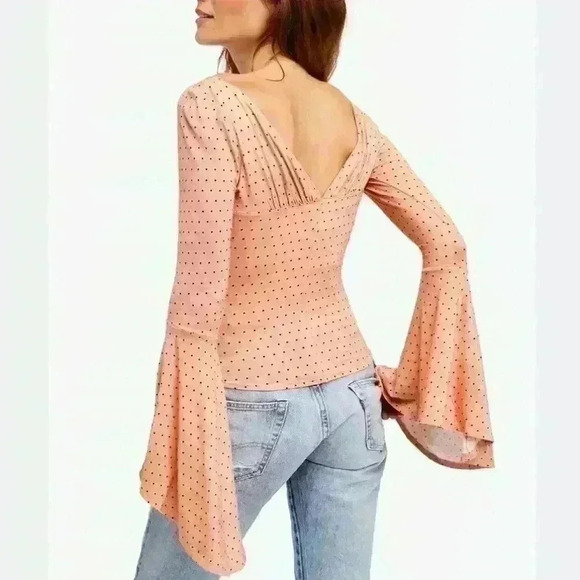 Free People What a Babe Polka Dot Top - Picture 2 of 2